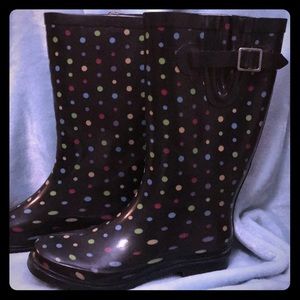 Polka Dot Rain Boots